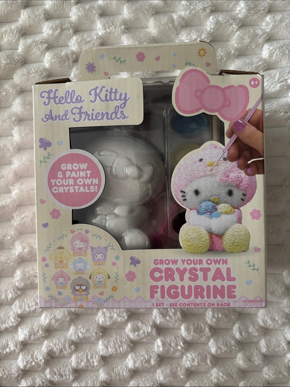 Hello Kitty Grow Your Own Crystal Figurine - Pink